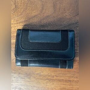 GUCCI Black Leather & Canvas Key Case (033.3661.0896)